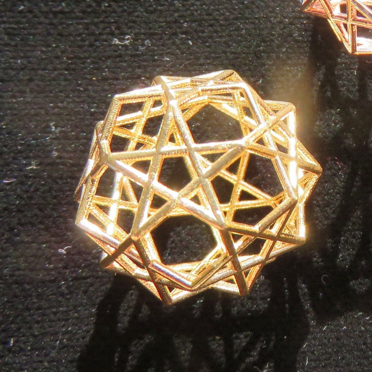 Solar Magic Dodeca 12 Pentagrams ※ 3D printed Sacred Geometry Gift ※ Phi golden mean ratio