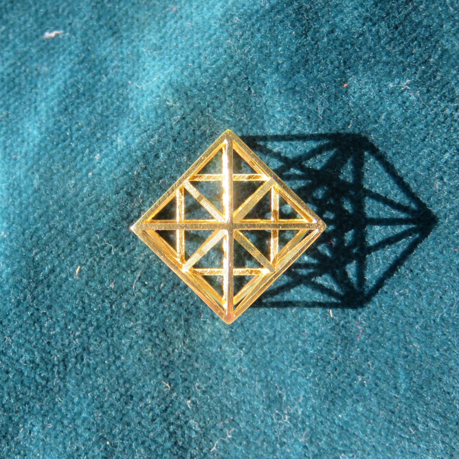 Metatrons Cube 3D ※ contains MerKaBa + Octahedron + Tantric Star; Brass Bronze Copper Silver Gold