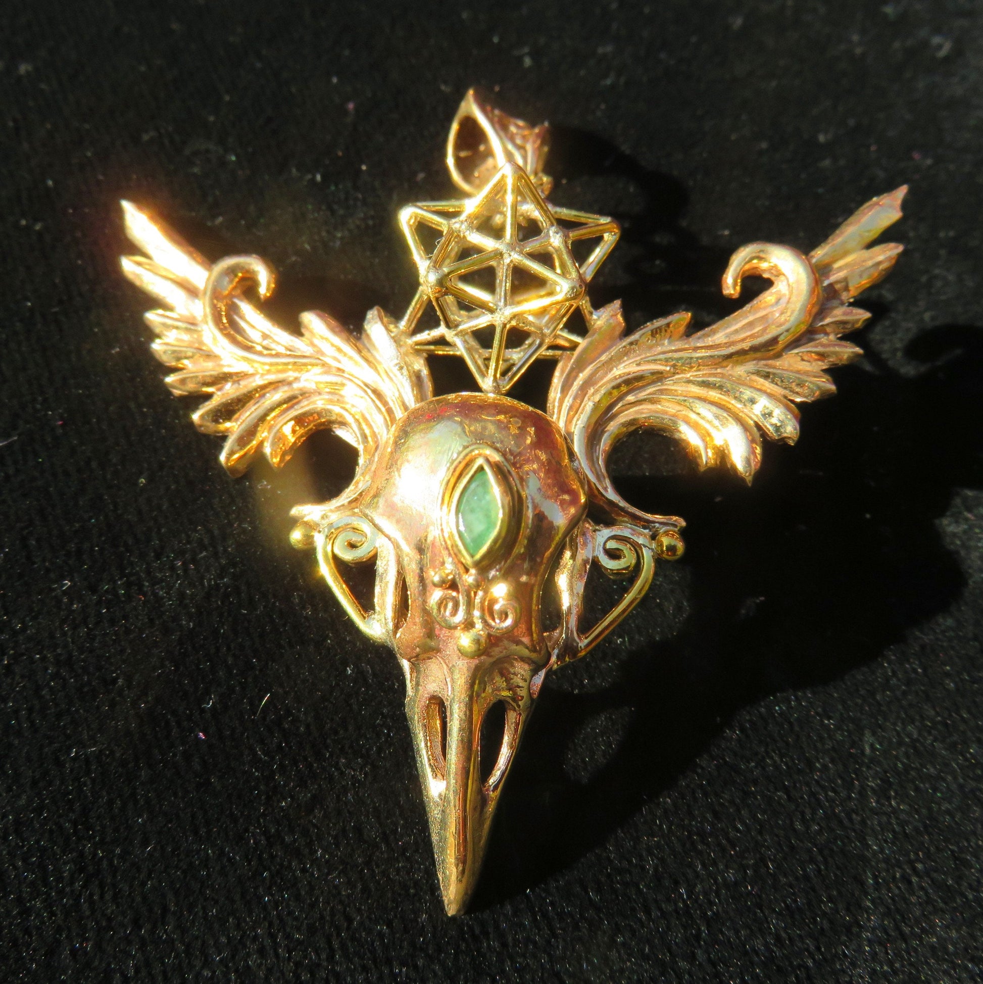 Cosmic Bird pendants ※ sexy Goddess Amulet, Sacred Geometry 3D Statement Jewelry