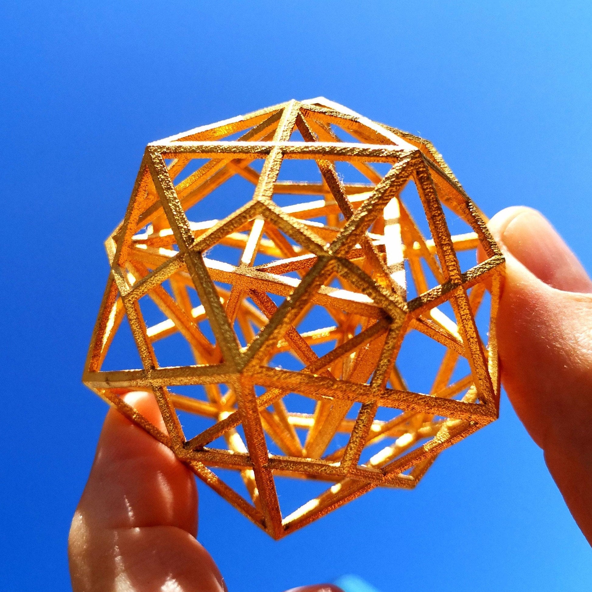 Platonic Solids Code: Metatrons Cube 3D, MerKaBa + Octahedron + Cube + Tantric Star + Dodecahedron Icosahedron, Silver Gold Sacred Geometry