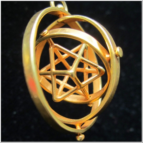 MerKaBa 3D SPIN Earrings ~ Star Tetrahedron Jewelry
