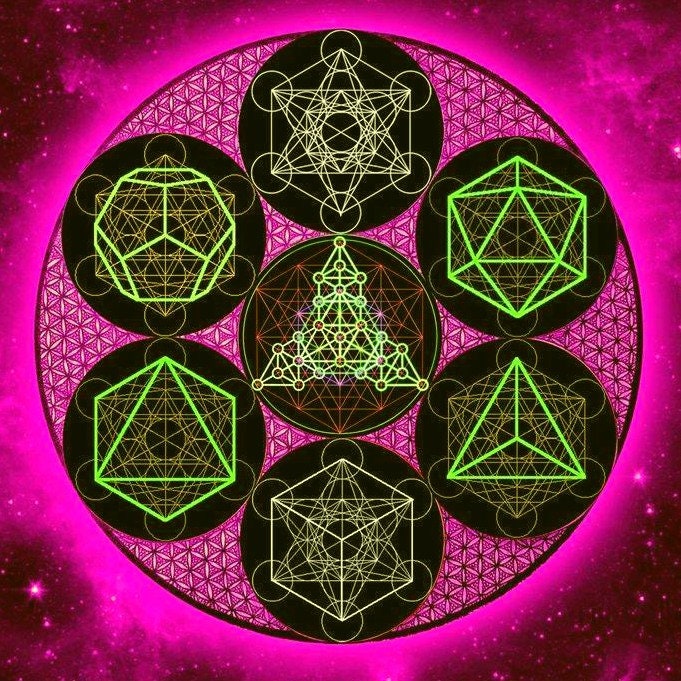 Metatrons Cube 3D ※ Sacred Geometry Designer Jewelry, 925 Silver, Gold + more