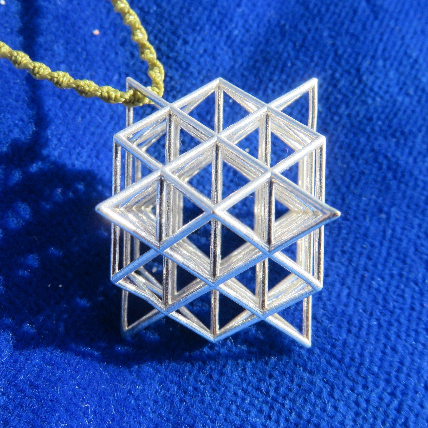 64 Tetrahedron Grid 3D printed Sacred Geometry, the 3D Flower of Life