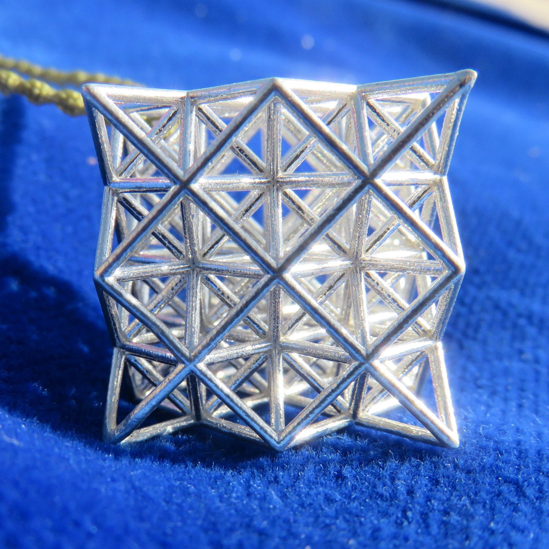 64 Tetrahedron Grid 3D printed Sacred Geometry, the 3D Flower of Life