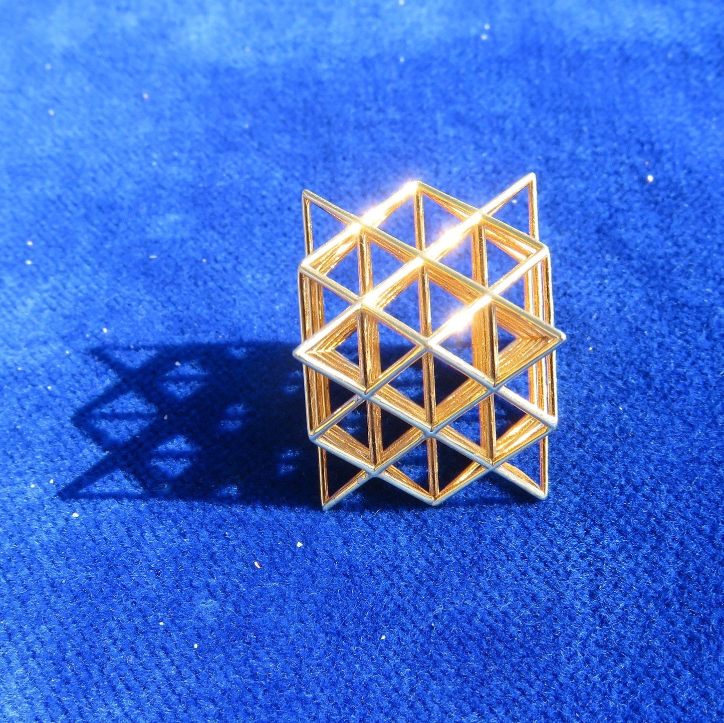 64 Tetrahedron Grid 3D printed Sacred Geometry, the 3D Flower of Life