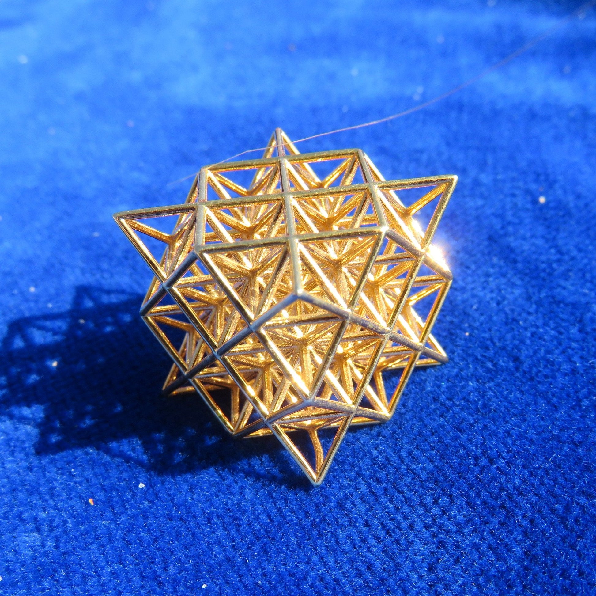 64 Tetrahedron Grid 3D printed Sacred Geometry, the 3D Flower of Life
