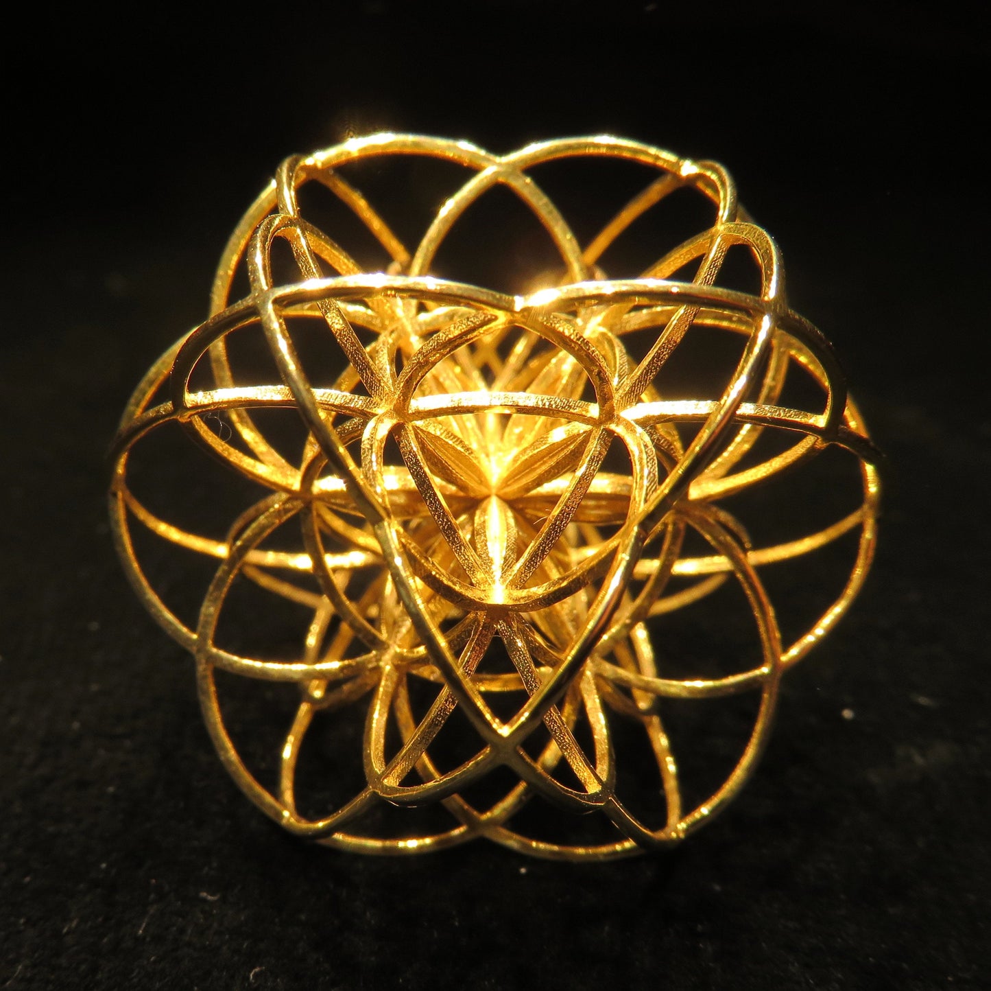 3D Seed of Life 33mm ※ etheric Sacred Geometry gift, fine 3D printed pendant