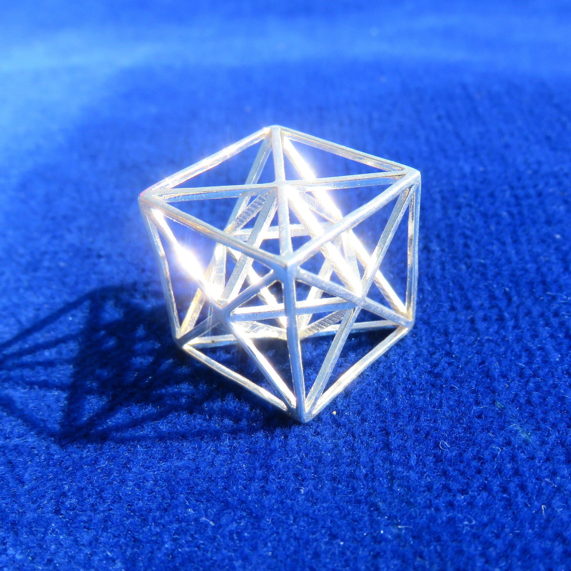 Metatrons Cube 3D ※ Gold Silver Sacred Geometry Jewelry