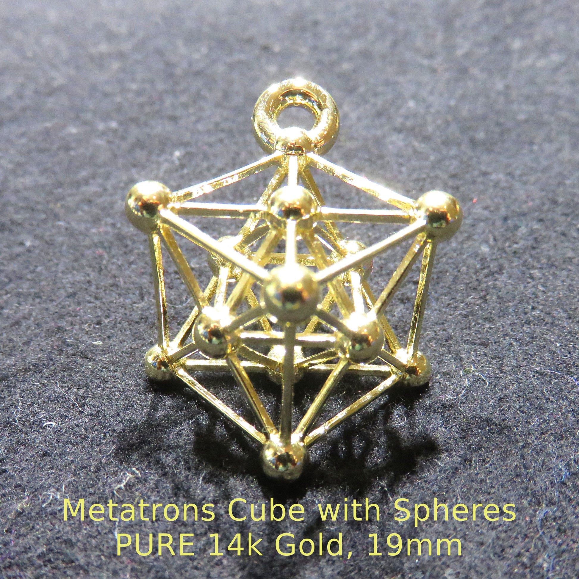 Metatrons Cube 3D SPIN pendant ※ Sacred Geometry Jewelry [m2o]