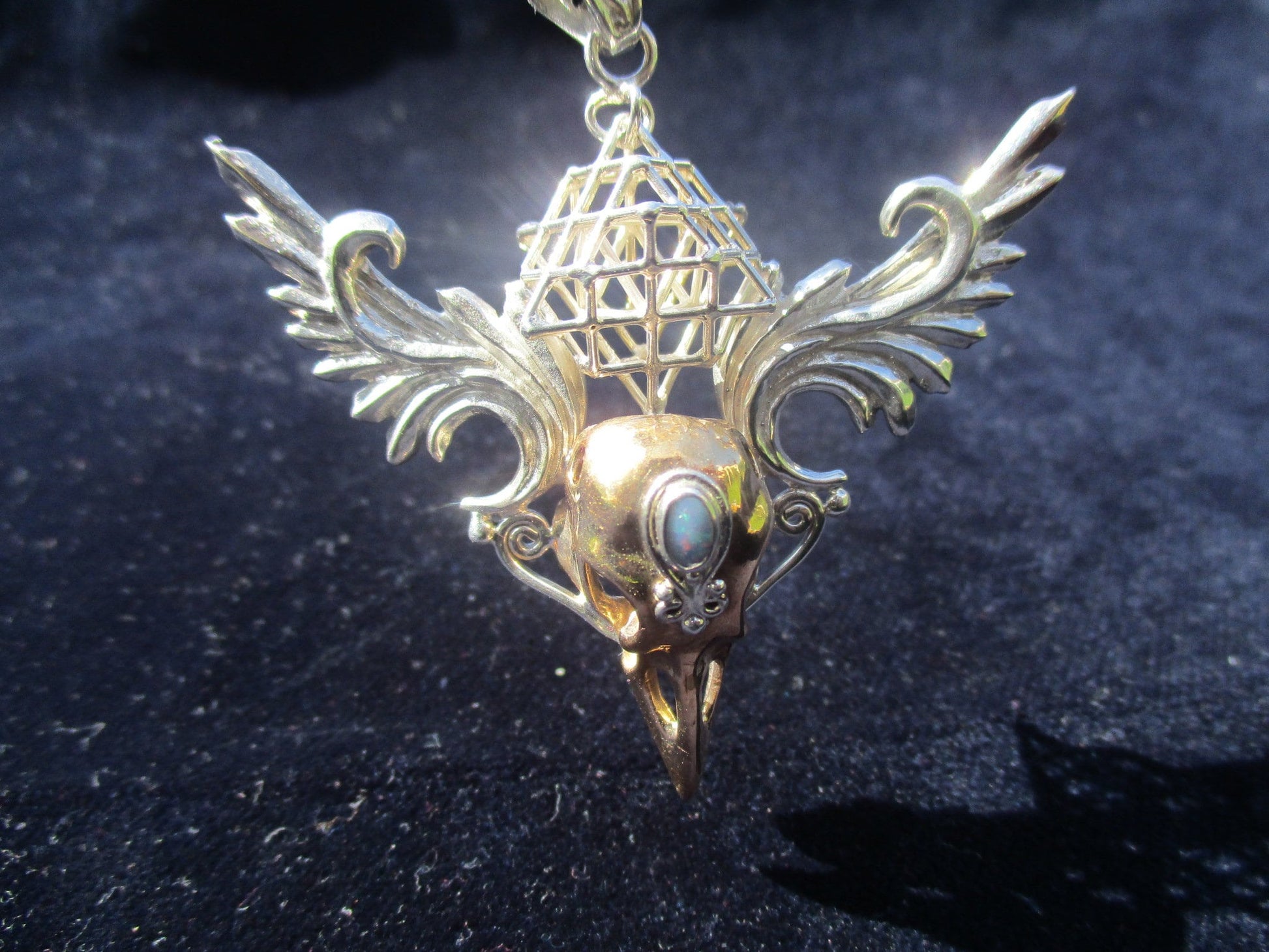 Cosmic Bird pendants ※ sexy Goddess Amulet, Sacred Geometry 3D Statement Jewelry