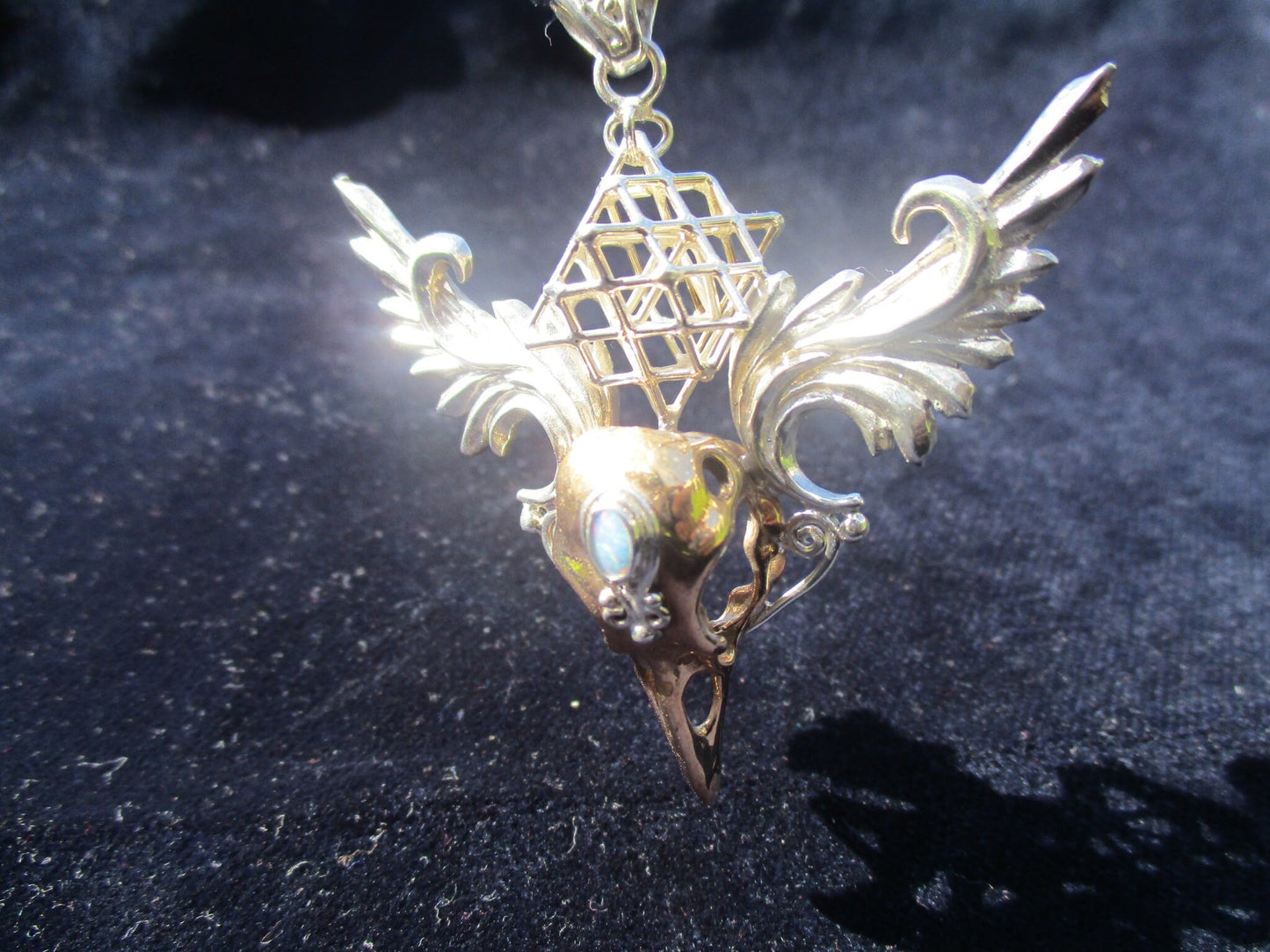 Cosmic Bird pendants ※ sexy Goddess Amulet, Sacred Geometry 3D Statement Jewelry