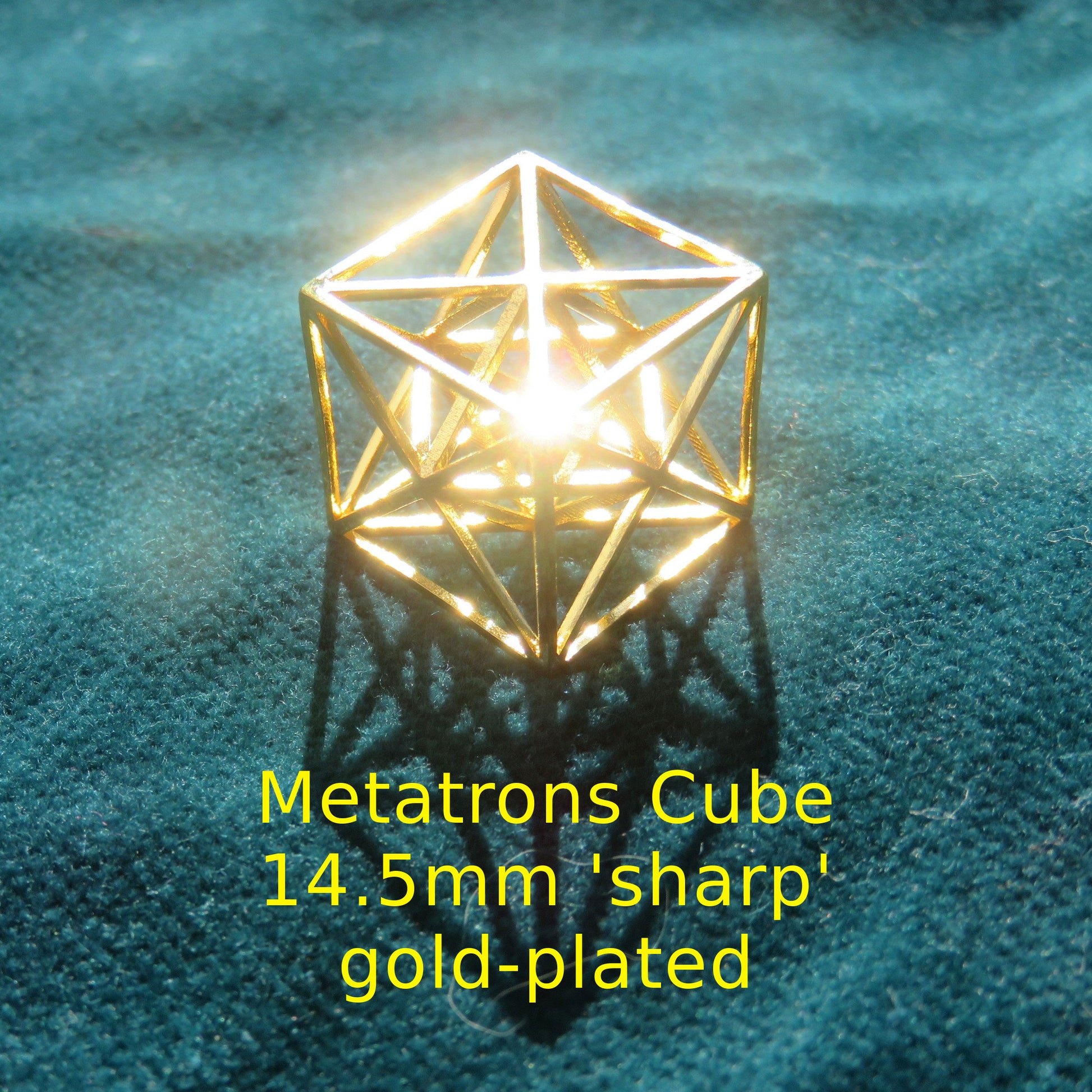 Metatrons Cube 3D ※ contains MerKaBa + Octahedron + Tantric Star; Brass Bronze Copper Silver Gold