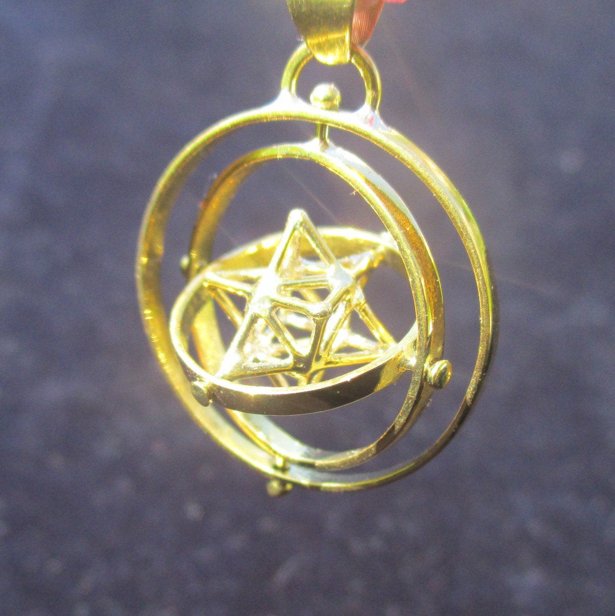 Tantric Star 3D-SPIN Earrings or pendant * Sacred Geometry Jewelry Set