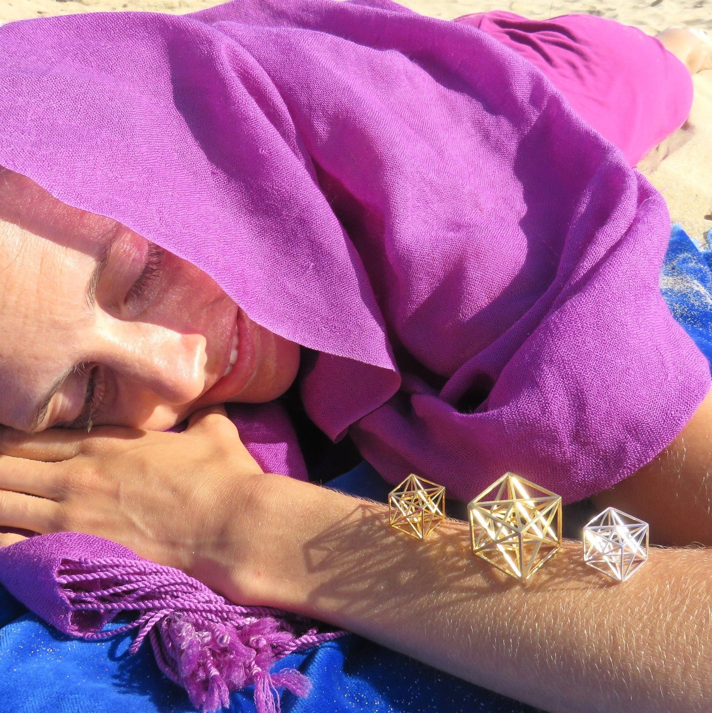 Metatrons Cube 3D ※ contains MerKaBa + Octahedron + Tantric Star; Brass Bronze Copper Silver Gold