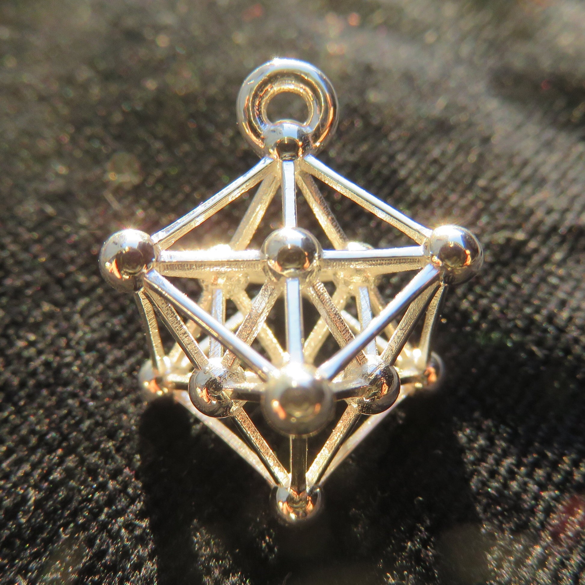 Metatrons Cube 3D ※ Gold Silver Sacred Geometry Jewelry