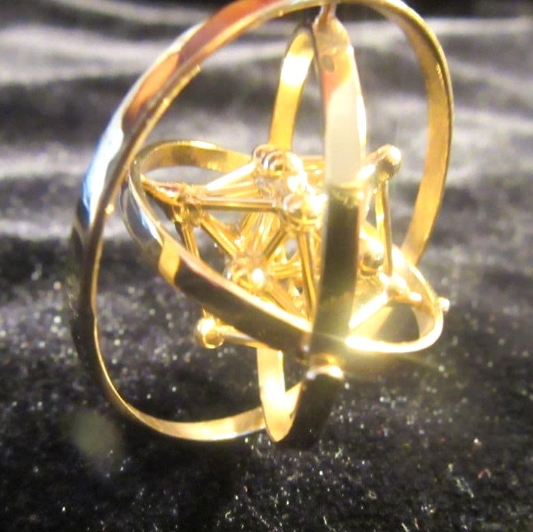 Metatrons Cube 3D Spinner pendant ※ Sacred Geometry Jewelry [m2o]