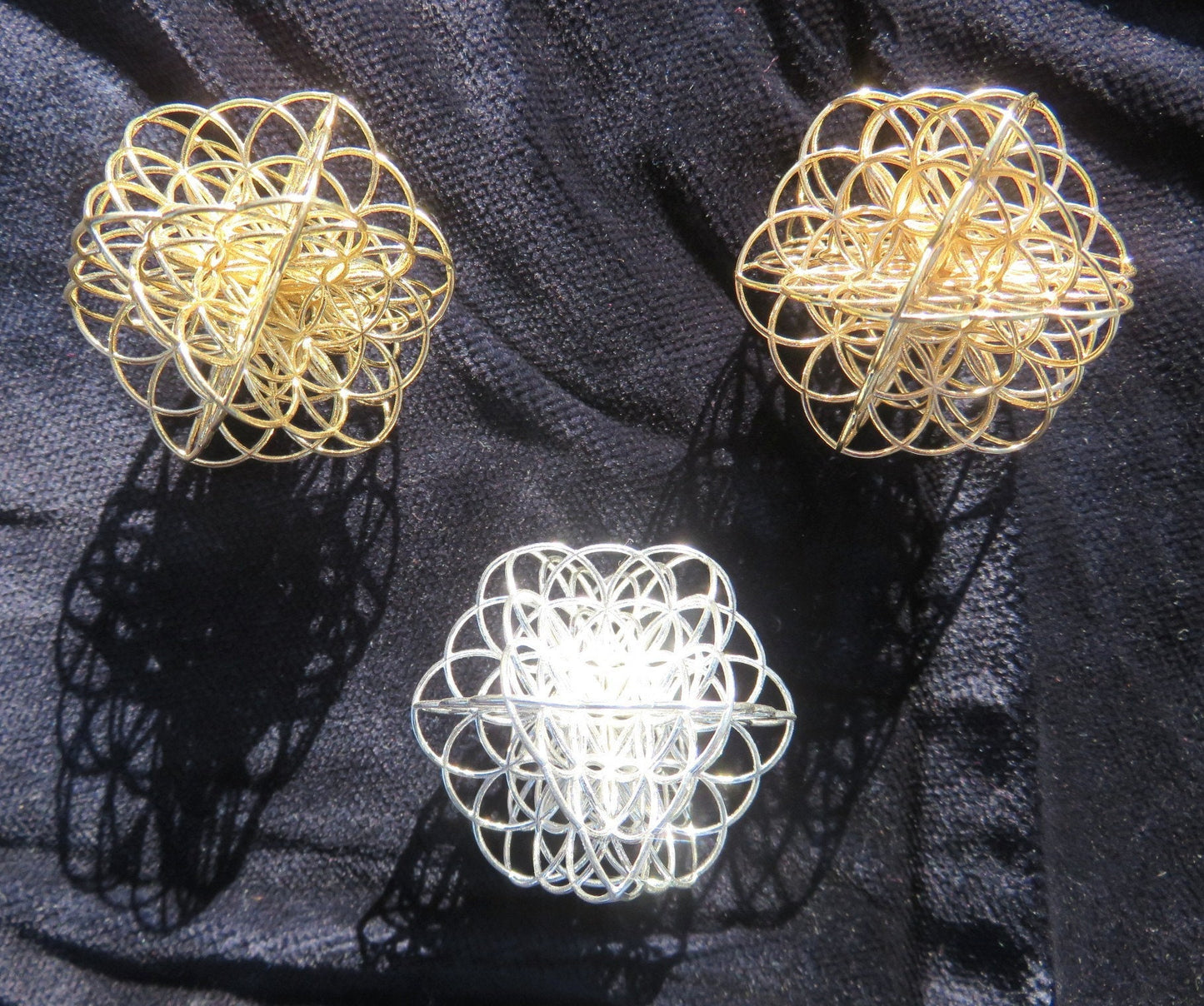 3D Flower of Life Pendant • unique Sacred Geometry Necklace • 3Dprinted Spiritual Jewelry Gift: Gold, Silver, Brass, Bronze, Copper, Vermeil