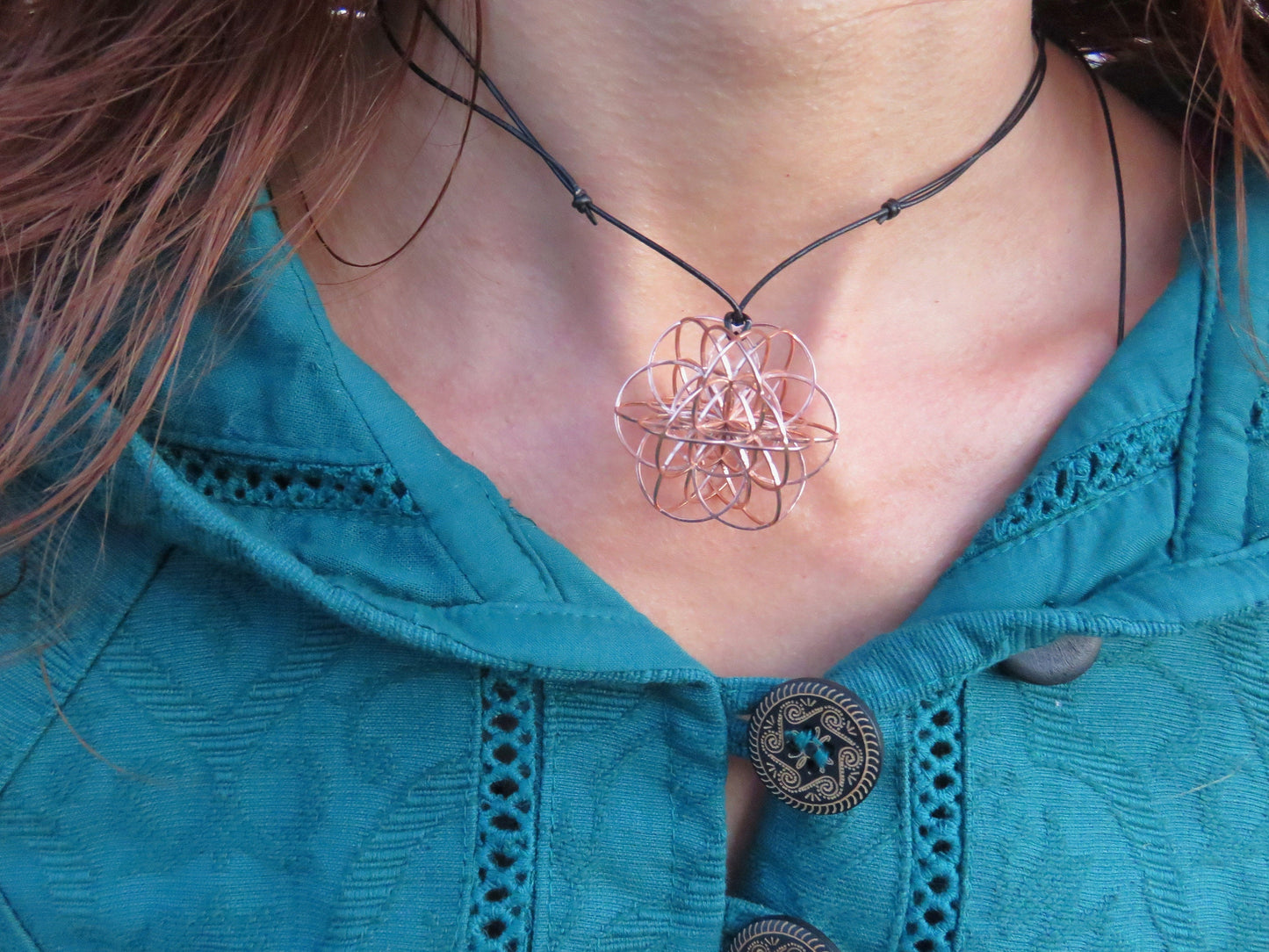 Seed of Life 3D 22mm ※ etheric Sacred Geometry gift, fine 3D printed pendant or Earrings