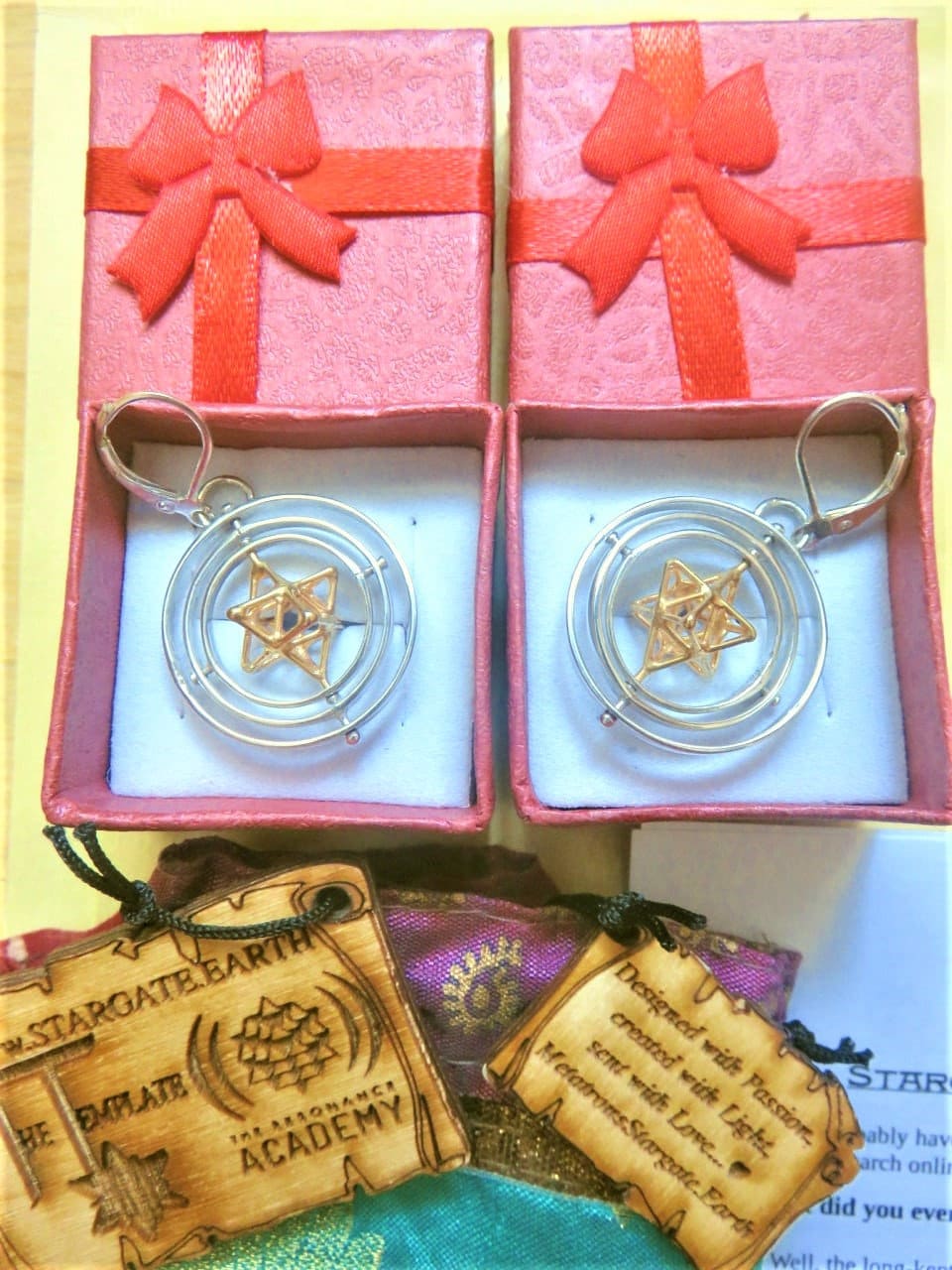 MerKaBa Pendant ※ Star Tetrahedron 3D Sacred Geometry (m2o)