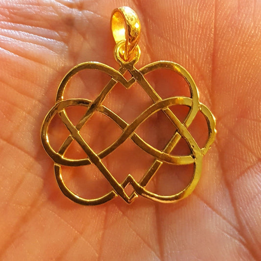 Infinity Love Jewelry, Gold or Silver Hearts for tantric Lovers