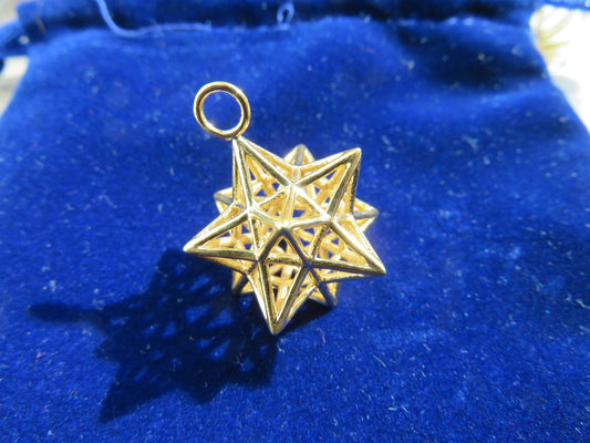 Solar Spirit Star ※ Phi Golden ratio 3D Sacred Geometry ※ Dodecahedron Star 12 Pentagrams
