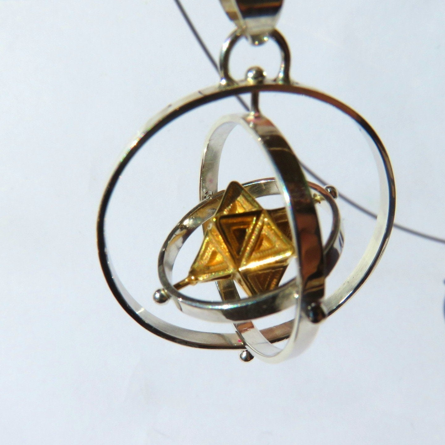 MerKaBa 3D SPIN pendant ※ Sacred Geometry Stargate Jewelry
