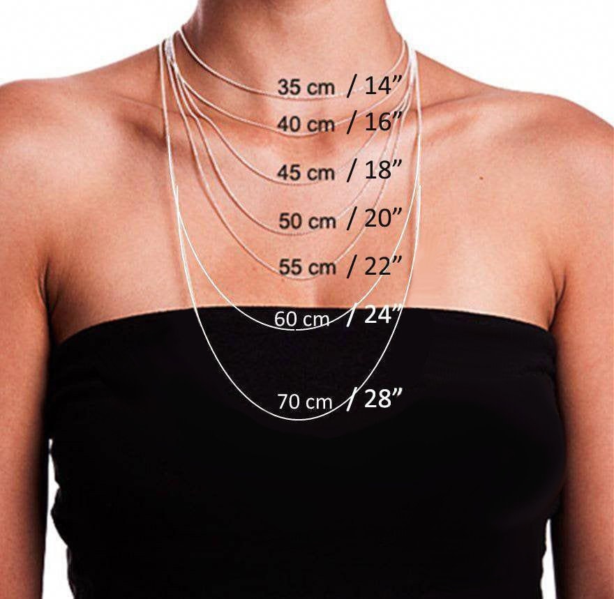 Sterling Silver Chains: Singapore chain / Snake chain / Curb chain, 925 Silver fine necklace 14 16 18 20 22 24 inches = 36 40 45 50 55 60 cm