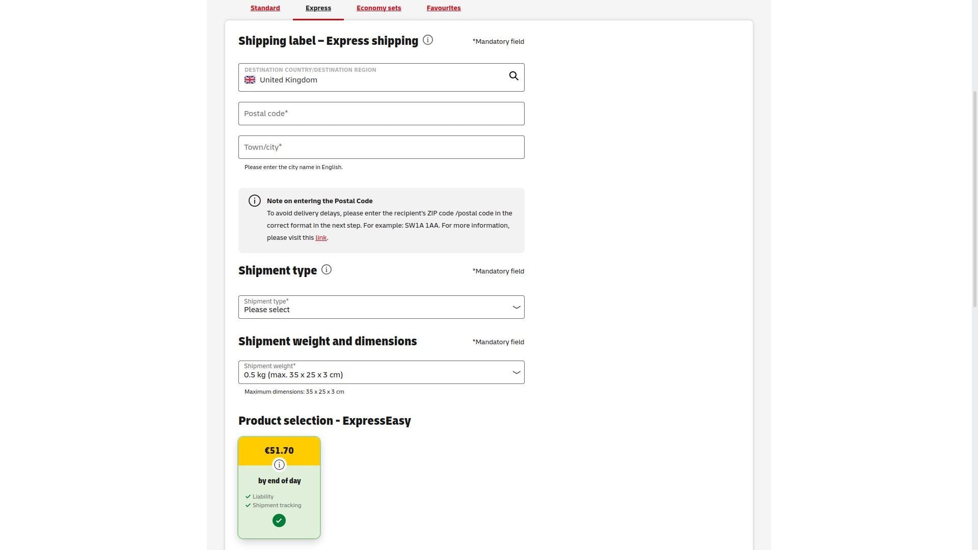SHIPPING Upgrades - Express options, Courier, specific carriers or send again