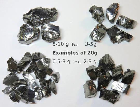 ELITE SHUNGITE: Noble Shungite Rocks = pure natural Crystals, Precious Shungite Water purification, Crystal Healing Stones, EMF Protection