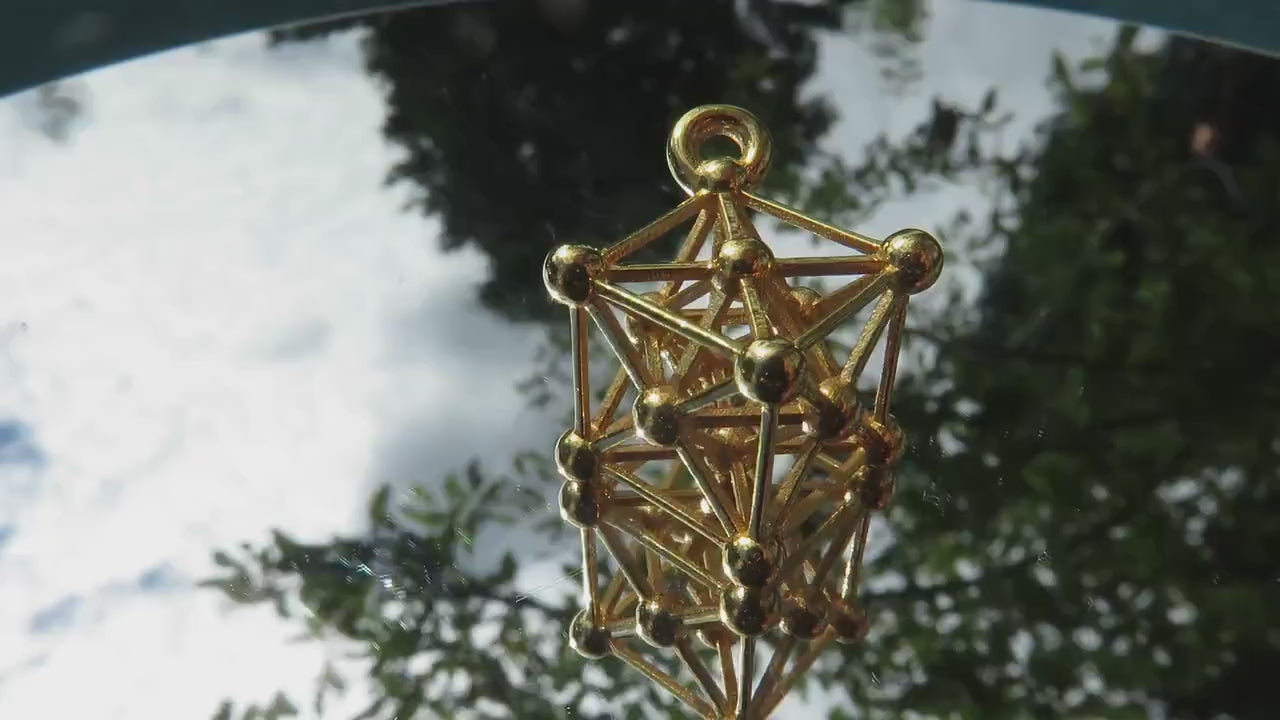 Metatrons Cube 3D ※ Sacred Geometry Designer Jewelry, 925 Silver, Gold + more