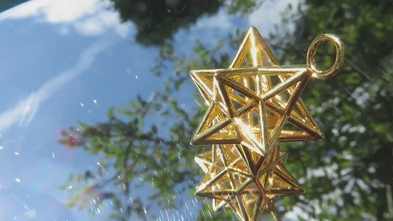 Solar Spirit Star [Made2Order] *3D Sacred Geometry Jewelry *stellated Dodecahedron 12 Pentagram Pendant *Phi ratio golden mean Harmony